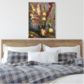 ゴッホの花瓶とグラジオラス キャンバスプリント (インサイチュ (寝室))