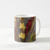 ゴッホの花瓶とグラジオラス コーヒーマグカップ (正面右)