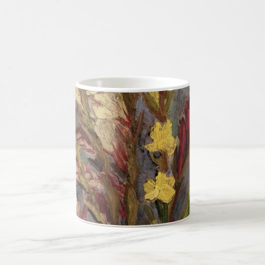 ゴッホの花瓶とグラジオラス コーヒーマグカップ (中央)