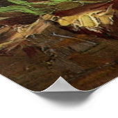 ゴッホの花瓶とグラジオラス ポスター (角)