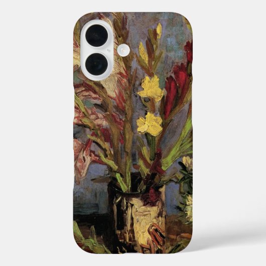 ゴッホの花瓶とグラジオラス Case-Mate iPhoneケース (裏面)