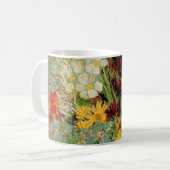 ゴッホの花瓶のデイジーとアネモネ コーヒーマグカップ (正面左)