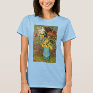 ゴッホの花瓶のデイジーとアネモネ Tシャツ