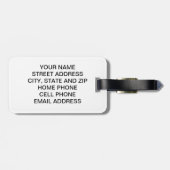 ゴッホの荷物のラベル-それをカスタマイズ! ラゲッジタグ (裏面横)