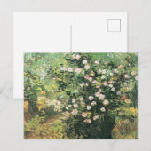 ゴッホの薔薇の花 ポストカード (正面/裏面)