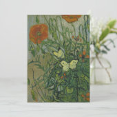 ゴッホの蝶とポピー 招待状 (スタンド正面)