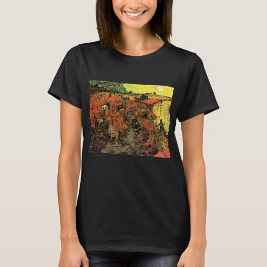ゴッホの赤いブドウ園 Tシャツ (正面)