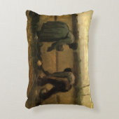 ゴッホの農婦のジャガイモ植え アクセントクッション (正面(垂直))