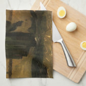 ゴッホの農婦のジャガイモ植え キッチンタオル (四つ折り)