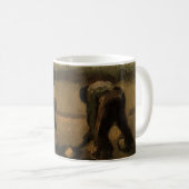 ゴッホの農婦のジャガイモ植え コーヒーマグカップ (正面右)