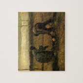 ゴッホの農婦 ポテトを植える女性 ジグソーパズル (縦)