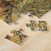 ゴッホの農民がいる囲まれた麦畑 ジグソーパズル (側面)