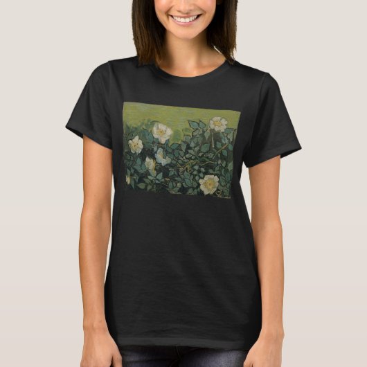 ゴッホの野生のバラ Tシャツ (正面)