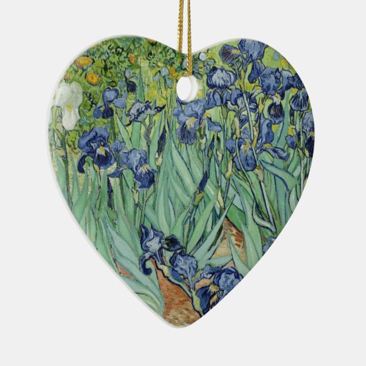 ゴッホの静物画: アイリスが付いているつぼ セラミックオーナメント (右)