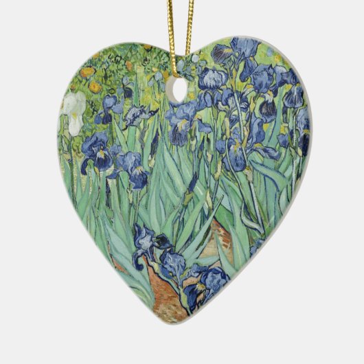 ゴッホの静物画: アイリスが付いているつぼ セラミックオーナメント (左)