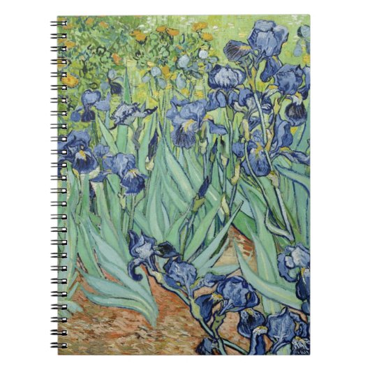 ゴッホの静物画: アイリスが付いているつぼ ノートブック (正面)