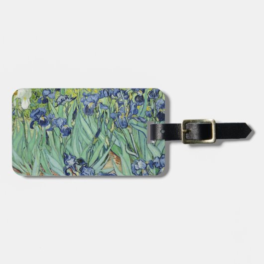 ゴッホの静物画: アイリスが付いているつぼ ラゲッジタグ (正面横)
