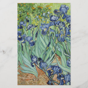 ゴッホの静物画: アイリスが付いているつぼ 便箋