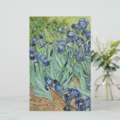 ゴッホの静物画: アイリスが付いているつぼ 便箋 (スタンド正面)