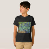 ゴッホの静物画: アイリスが付いているつぼ Tシャツ (正面フル)