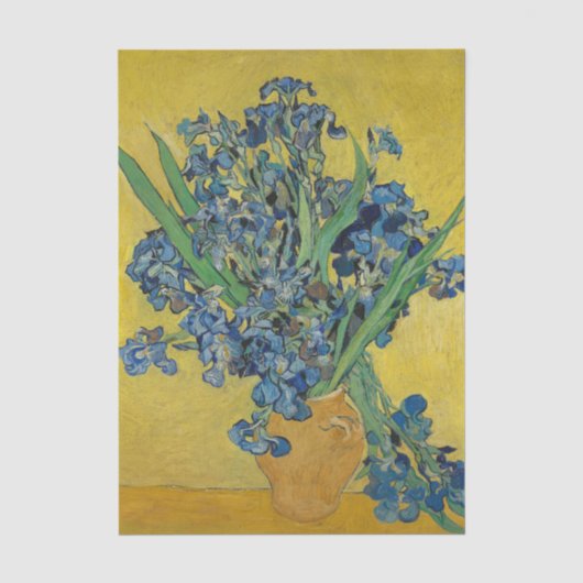 ゴッホの静物画:アイリスの花瓶 薄葉紙 (正面)