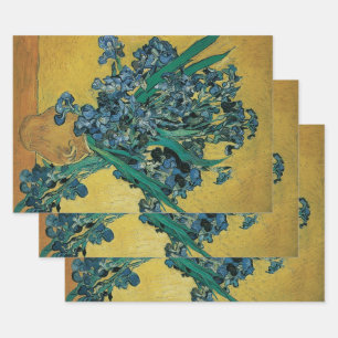 ゴッホの静物画「アイリス」 ラッピングペーパーシート