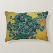 ゴッホの静物画：アヤメの花束 アクセントクッション (正面)
