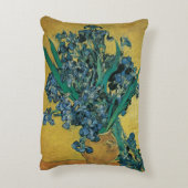 ゴッホの静物画：アヤメの花束 アクセントクッション (裏面(縦))