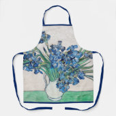 ゴッホの静物画:アヤメの花束 エプロン (正面)