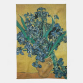 ゴッホの静物画:アヤメの花束 キッチンタオル (縦)
