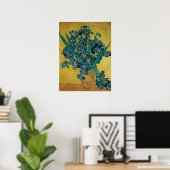 ゴッホの静物画：アヤメの花束 ポスター (ホームオフィス)
