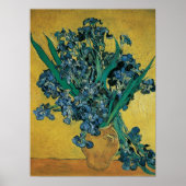 ゴッホの静物画：アヤメの花束 ポスター (正面)