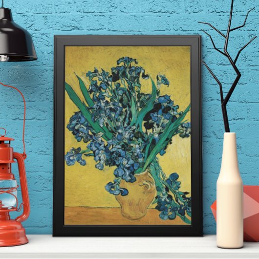 ゴッホの静物画：アヤメの花束 ポスター