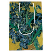 ゴッホの静物画:アヤメの花束 ミディアムペーパーバッグ (裏面)
