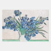 ゴッホの静物画:アヤメの花束 ラッピングペーパーシート (正面3)