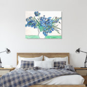 ゴッホの静物画:アヤメの花瓶 キャンバスプリント (インサイチュ (寝室))