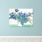 ゴッホの静物画:アヤメの花瓶 キャンバスプリント (インサイチュ (ウッドフロア))