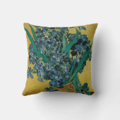 ゴッホの静物画：アヤメの花瓶 クッション (裏面)