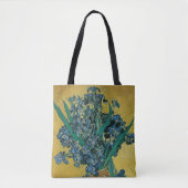 ゴッホの静物画:アヤメの花瓶 トートバッグ (正面)
