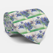 ゴッホの静物画「アヤメの花瓶」 ネクタイ (ロール)