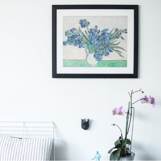 ゴッホの静物画：アヤメの花瓶 ポスター