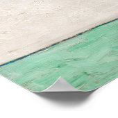 ゴッホの静物画：アヤメの花瓶 ポスター (角)