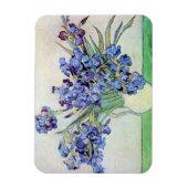 ゴッホの静物画：アヤメの花瓶 マグネット (縦)