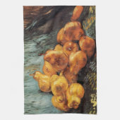 ゴッホの静物画「カイネの梨」 キッチンタオル (縦)