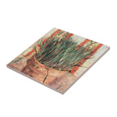 ゴッホの静物画 チーズの花の鉢植え タイル (側面)