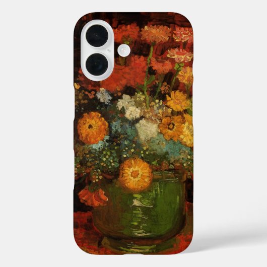ゴッホの静物画「ヒンズの花のある花瓶」 Case-Mate iPhoneケース (裏面)