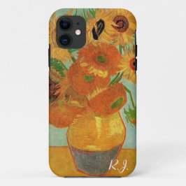 ゴッホの静物画「十二本のひまわりのある花瓶」 iPhone 11 ケース