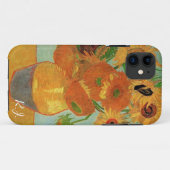 ゴッホの静物画「十二本のひまわりのある花瓶」 Case-Mate iPhoneケース (裏面(横))