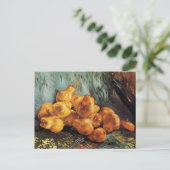 ゴッホの静物画「洋梨とクインス」 ポストカード (スタンド正面)