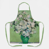 ゴッホの静物画「花瓶のバラ」 エプロン (正面)